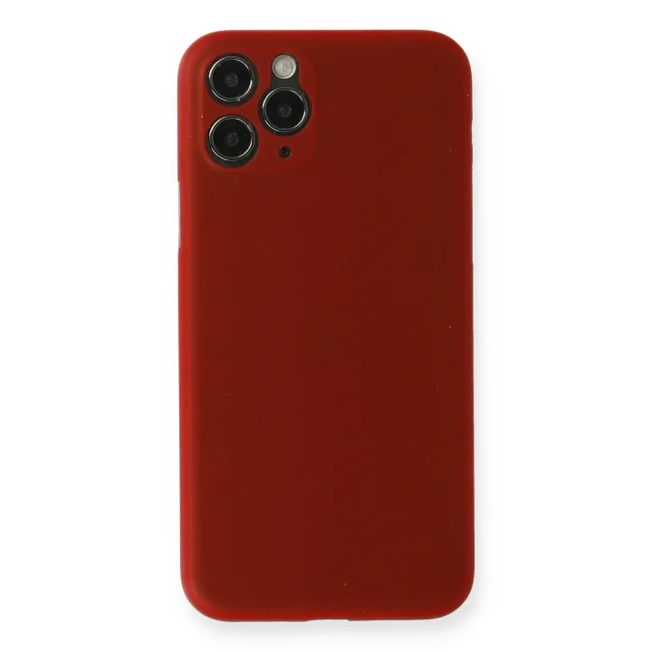 Mey İthalat®  iPhone 11 Pro Kılıf PP Ultra İnce Kapak - Kırmızı