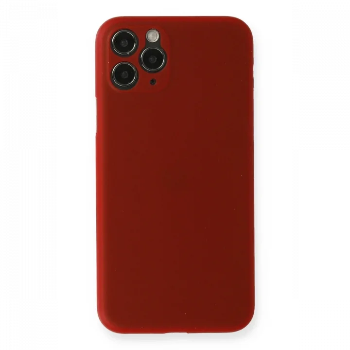 Mey İthalat®  iPhone 11 Pro Kılıf PP Ultra İnce Kapak - Kırmızı