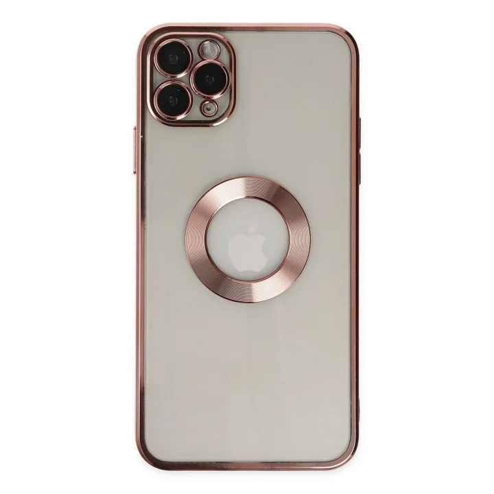 Mey İthalat®   iPhone 11 Pro Kılıf Slot Silikon - Rose Gold