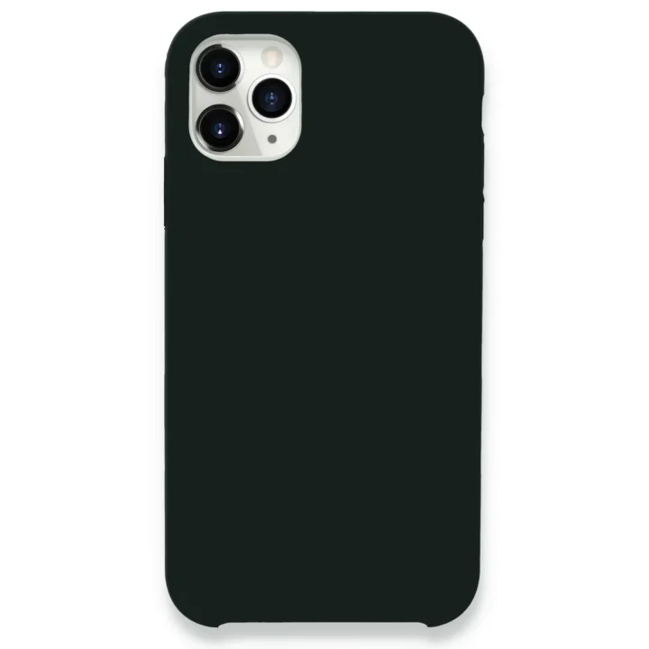 Mey İthalat®   iPhone 11 Pro Max Kılıf Lansman Legant Silikon - Koyu Yeşil