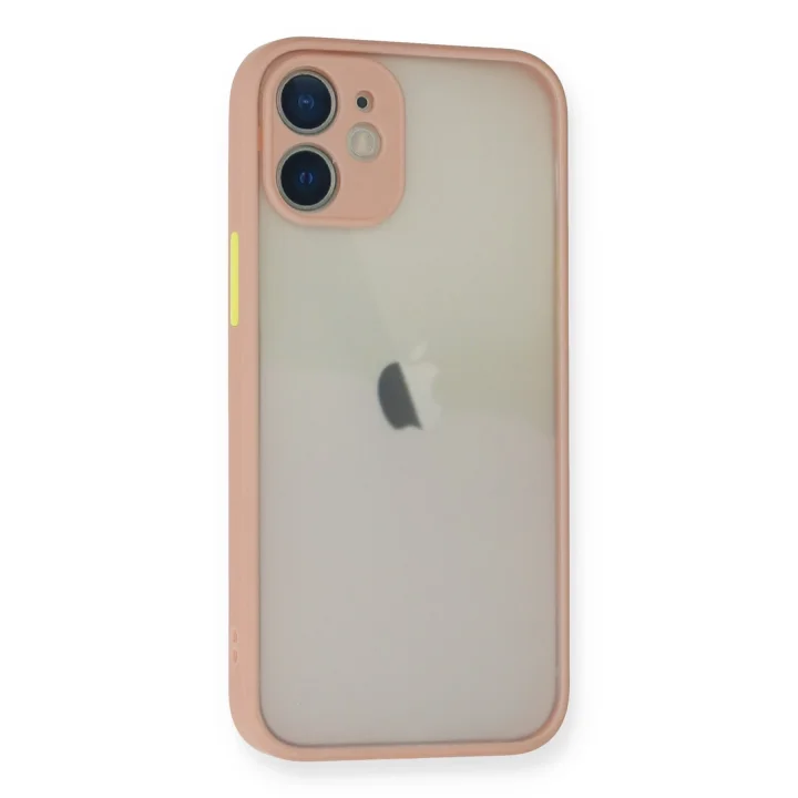 Mey İthalat®   iPhone 11 Pro Max Kılıf Montreal Silikon Kapak - Pembe
