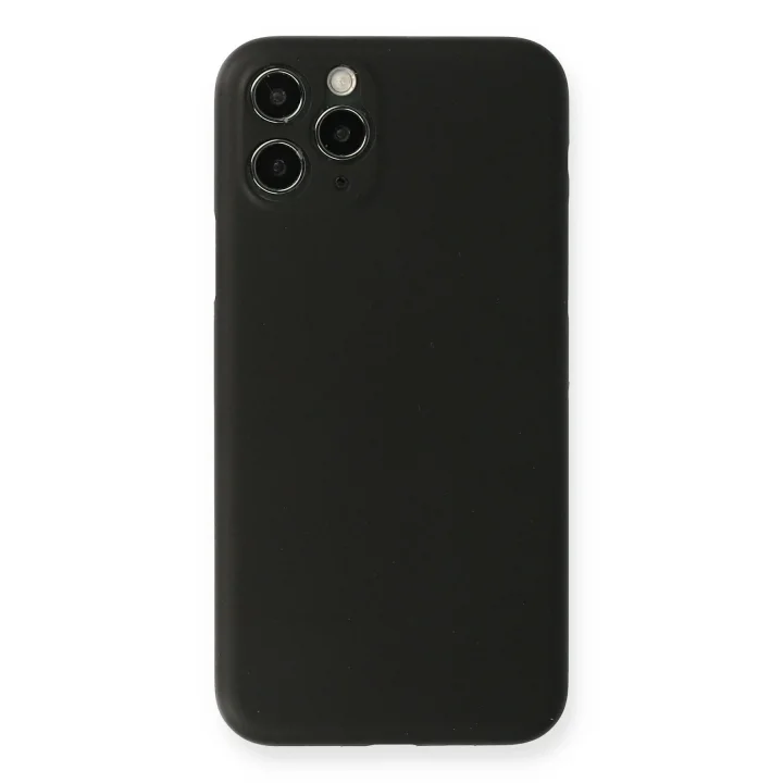 Mey İthalat®  iPhone 11 Pro Max Kılıf PP Ultra İnce Kapak - Siyah