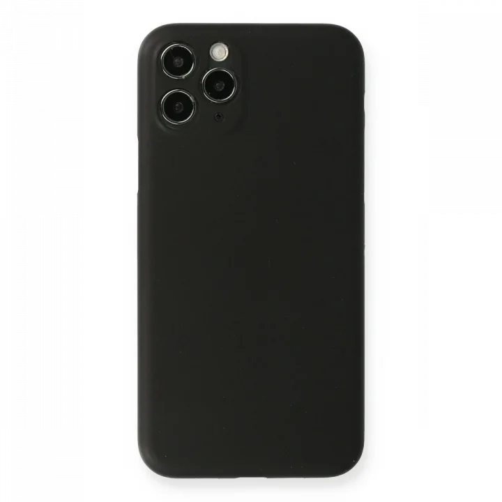 Mey İthalat®  iPhone 11 Pro Max Kılıf PP Ultra İnce Kapak - Siyah