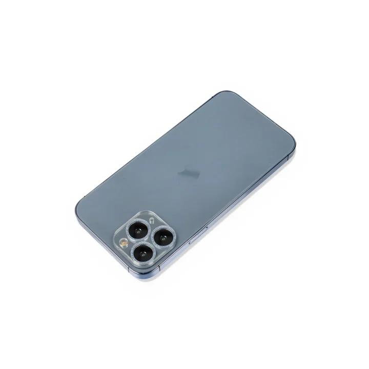 Mey İthalat®  iPhone 11 Pro Max Shine Kamera Lens Koruma Cam - Sierra Blue