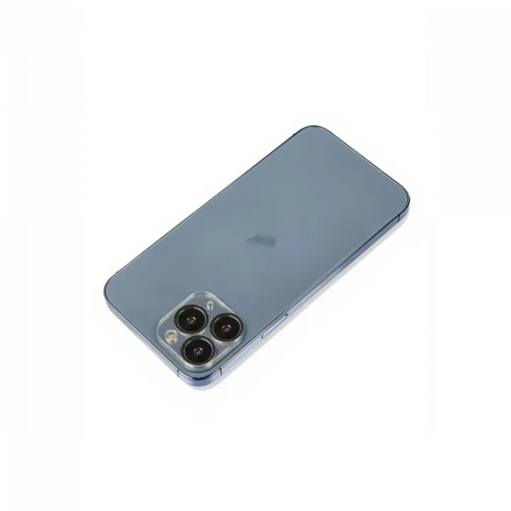 Mey İthalat®  iPhone 11 Pro Max Shine Kamera Lens Koruma Cam - Siyah