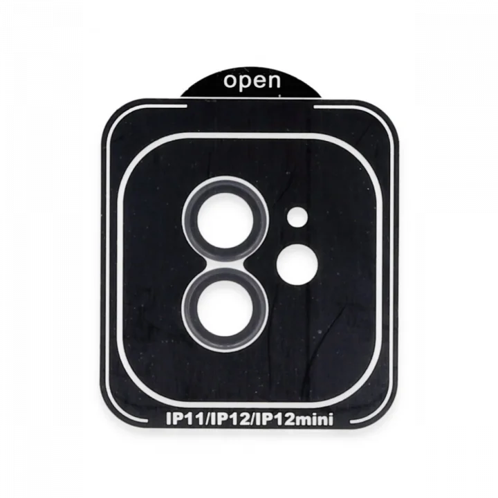 Mey İthalat®  iPhone 11 PVD Metal Kamera Lens - Siyah