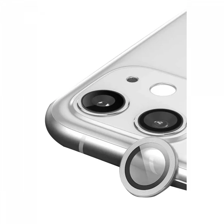 Mey İthalat®   iPhone 11 Raze Metal Kamera Lens - Gümüş