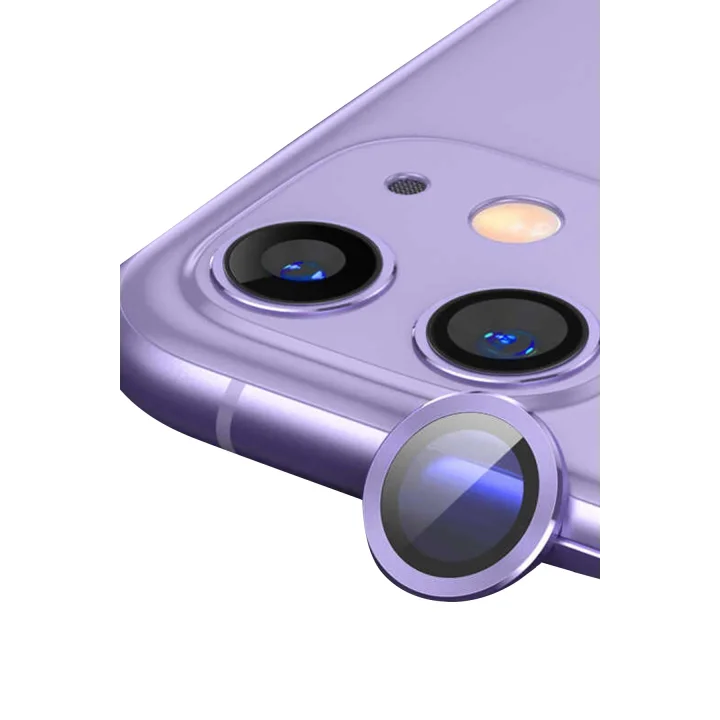 Mey İthalat®  iPhone 11 Raze Metal Kamera Lens - Mor