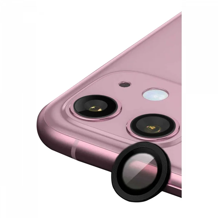 Mey İthalat®  iPhone 11 Raze Metal Kamera Lens - Siyah