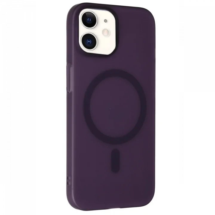 Mey İthalat®  iPhone 11 Tuna PC Slim Magsafe Kapak - Derin Mor