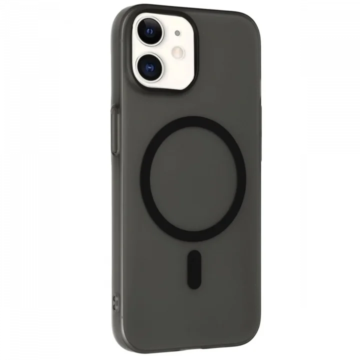 Mey İthalat®  iPhone 11 Tuna PC Slim Magsafe Kapak - Siyah