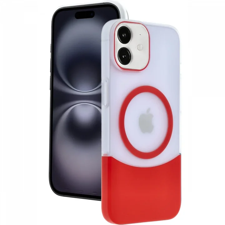 Mey İthalat®  iPhone 11 Velar Magsafe Kapak - Kırmızı