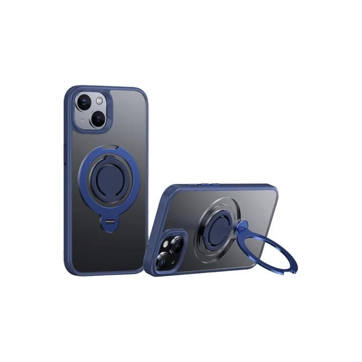 Mey İthalat®  iPhone 12 Avatar 360 Dönen Magsafe Kapak - Lacivert