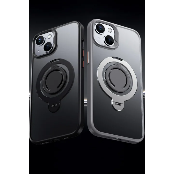 Mey İthalat®  iPhone 12 Avatar 360 Dönen Magsafe Kapak - Siyah