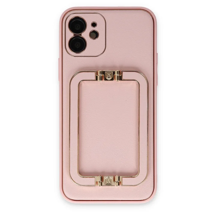 Mey İthalat®  iPhone 12 Kılıf Coco Elit Kapak - Pembe