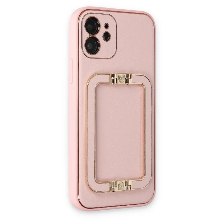 Mey İthalat®  iPhone 12 Kılıf Coco Elit Kapak - Pembe