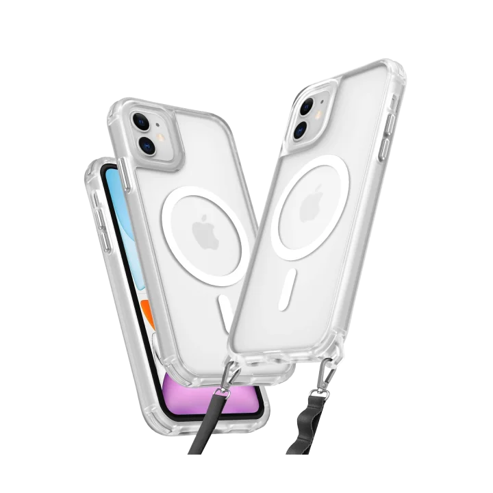 Mey İthalat®  iPhone 12 Kılıf Enka Magsafe Silikon Kılıf - Şeffaf