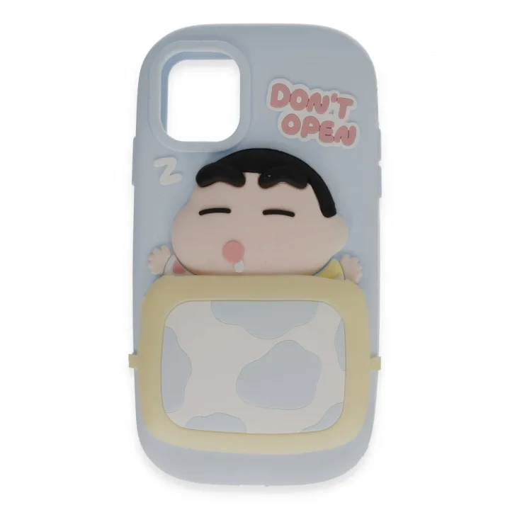 Mey İthalat®   iPhone 12 Kılıf Poky Karakter Silikon Kapak - Desen 3