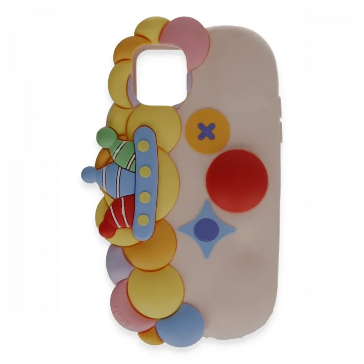 Mey İthalat®   iPhone 12 Kılıf Poky Karakter Silikon Kapak - Desen 7