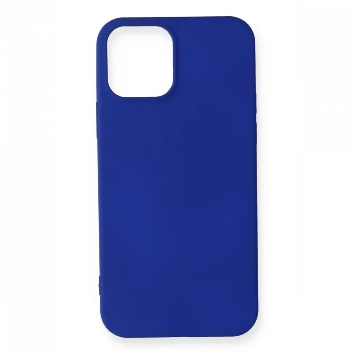 Mey İthalat®  iPhone 12 Mini Kılıf First Silikon - Lacivert