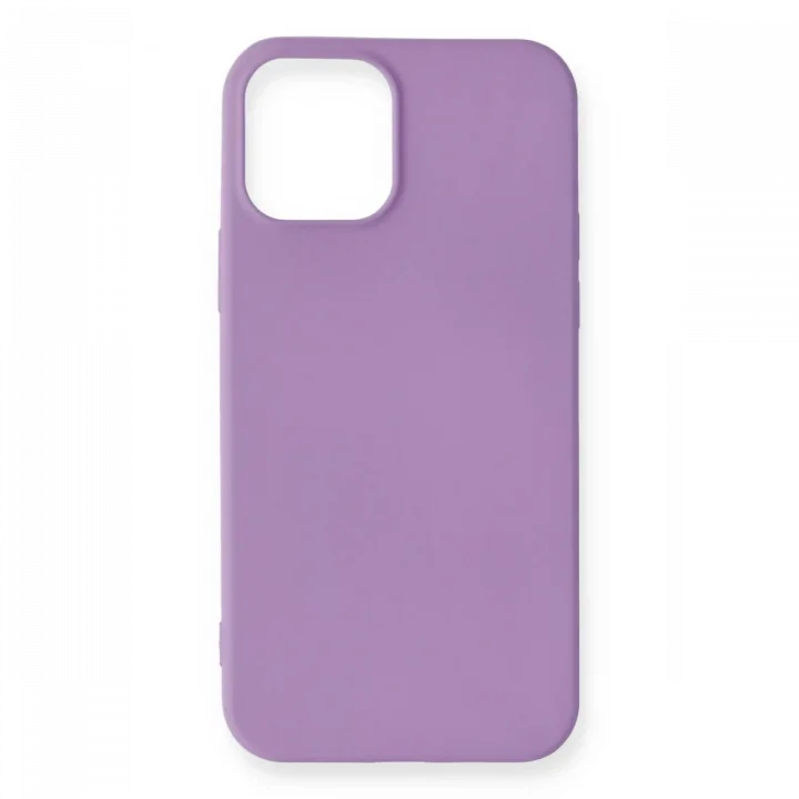 Mey İthalat®  iPhone 12 Mini Kılıf First Silikon - Lila