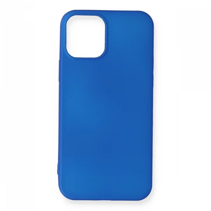 Mey İthalat®  iPhone 12 Mini Kılıf First Silikon - Mavi