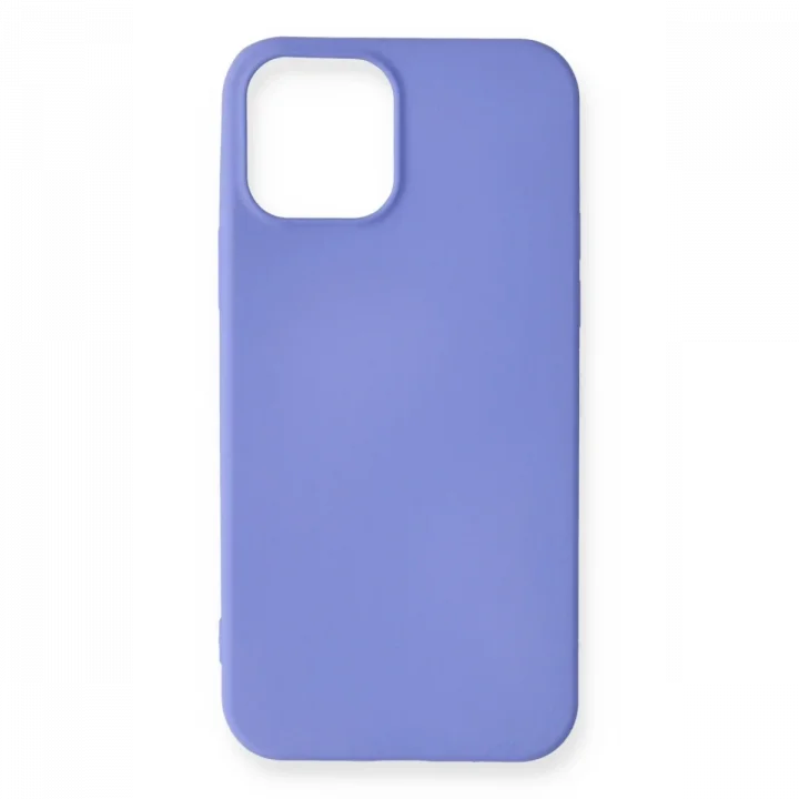 Mey İthalat®  iPhone 12 Mini Kılıf First Silikon - Mor