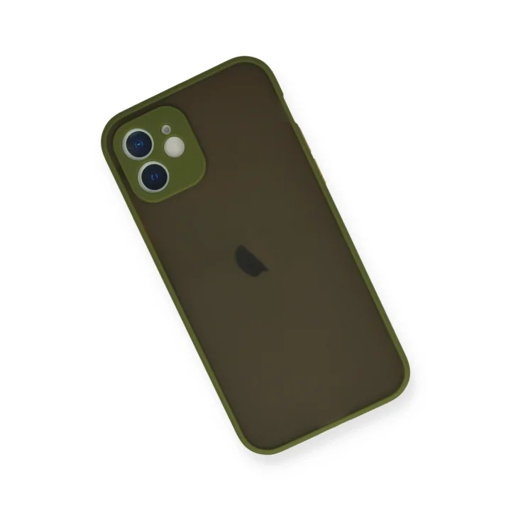 Mey İthalat®  iPhone 12 Mini Kılıf Montreal Silikon Kapak - Açık Yeşil