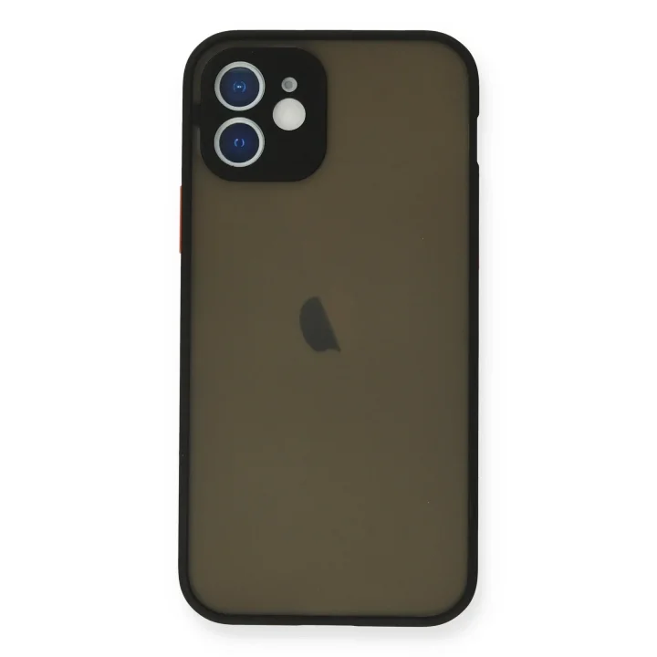 Mey İthalat®  iPhone 12 Mini Kılıf Montreal Silikon Kapak - Siyah