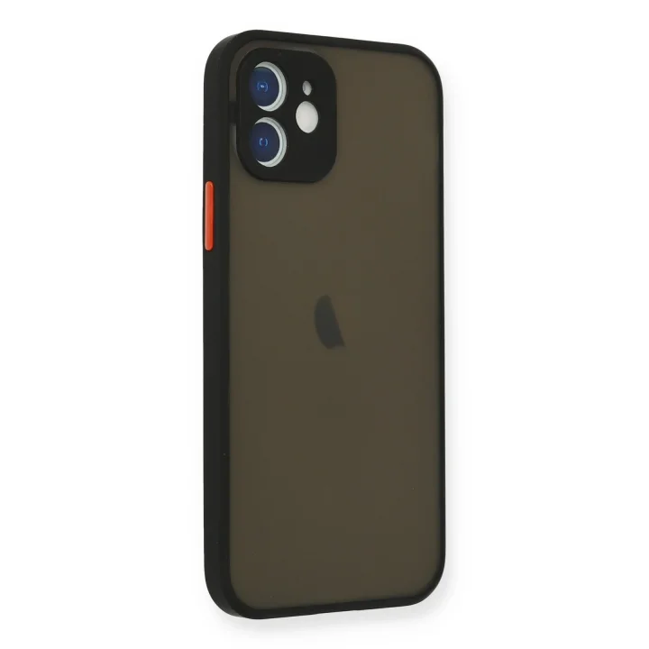 Mey İthalat®  iPhone 12 Mini Kılıf Montreal Silikon Kapak - Siyah