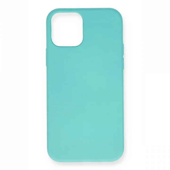 Mey İthalat®  iPhone 12 Mini Kılıf Nano içi Kadife Silikon - Turkuaz