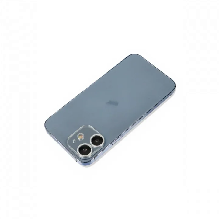 Mey İthalat®  iPhone 12 Mini Shine Kamera Lens Koruma Cam - Gümüş
