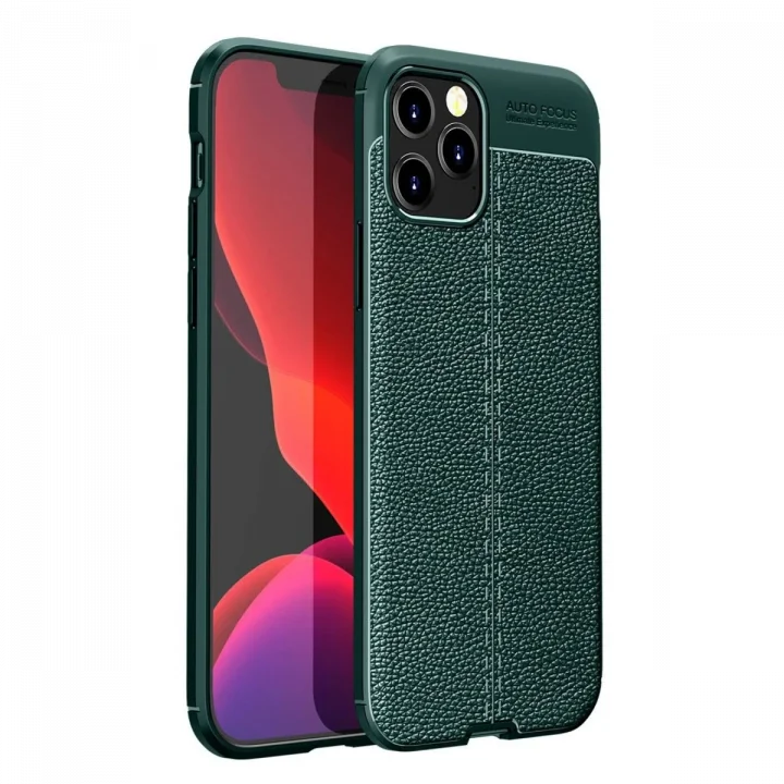 Mey İthalat®   iPhone 12 Pro Kılıf Auto Focus Kapak - Yeşil