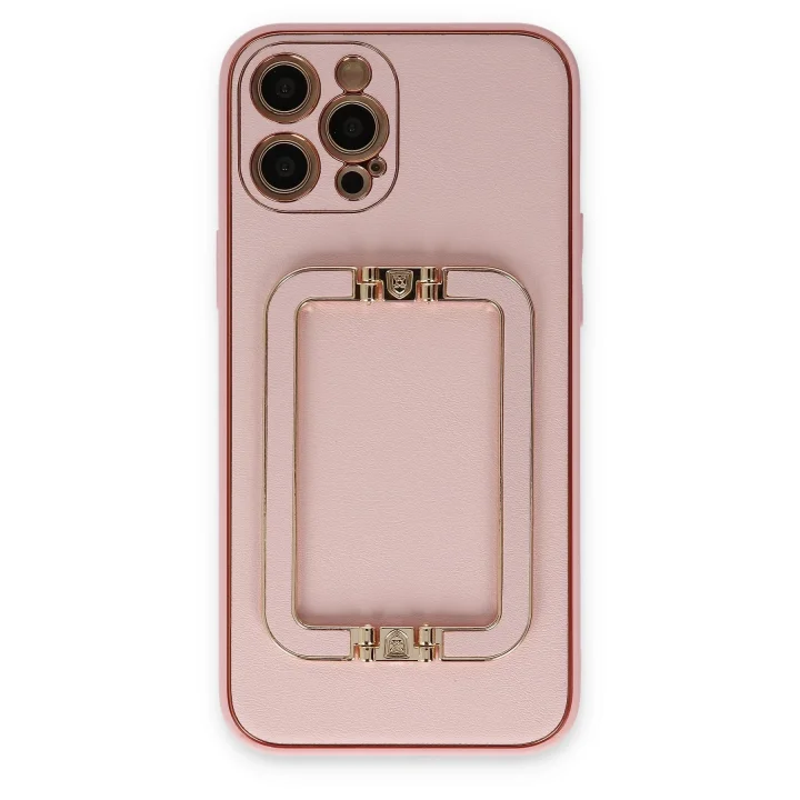 Mey İthalat®  iPhone 12 Pro Kılıf Coco Elit Kapak - Pembe