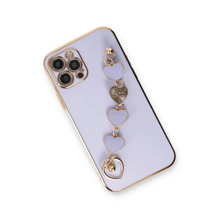 Mey İthalat®  iPhone 12 Pro Kılıf Esila Silikon - Lila