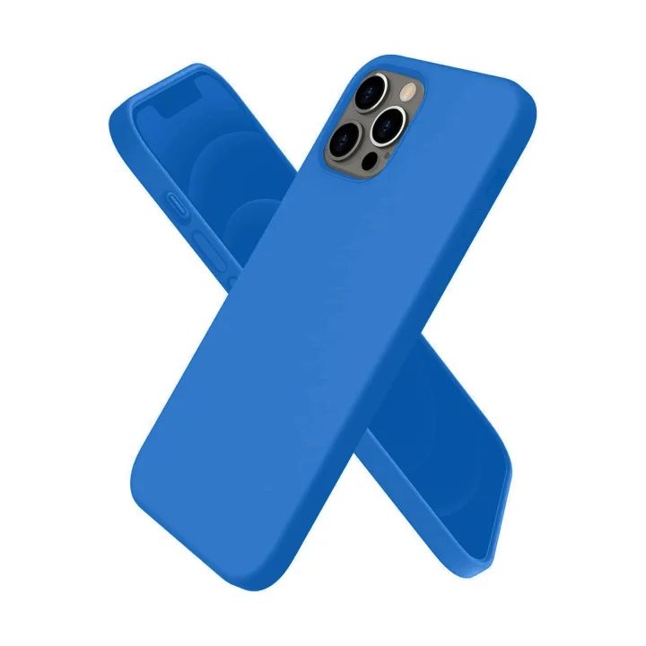 Mey İthalat®  iPhone 12 Pro Kılıf First Silikon - Mavi