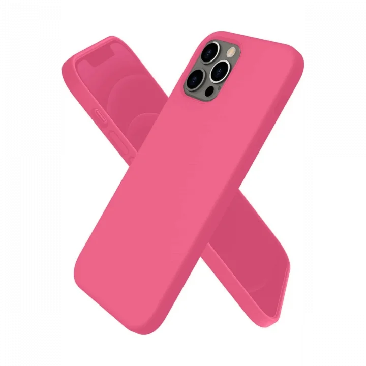 Mey İthalat®  iPhone 12 Pro Kılıf First Silikon - Pembe