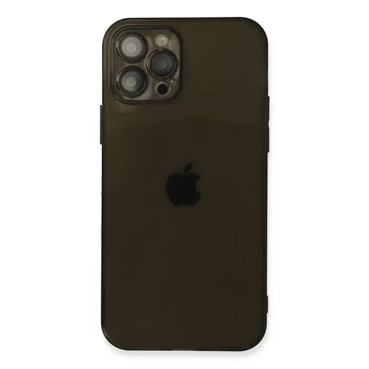 Mey İthalat®   iPhone 12 Pro Kılıf Fly Lens Silikon - Siyah