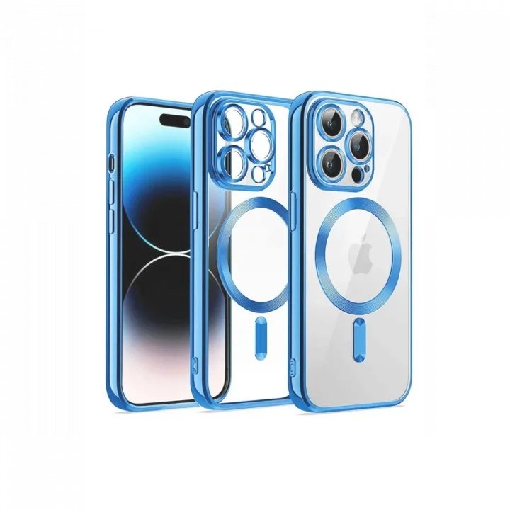 Mey İthalat®  iPhone 12 Pro Kılıf Kross Magneticsafe Kapak - Sierra Blue