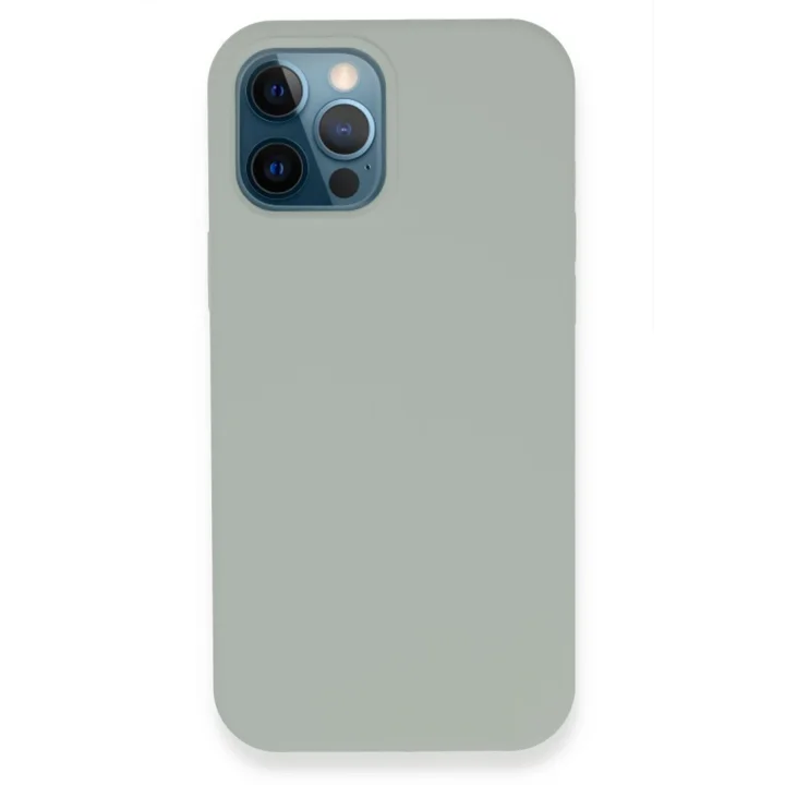 Mey İthalat®   iPhone 12 Pro Kılıf Lansman Legant Silikon - Açık Gri