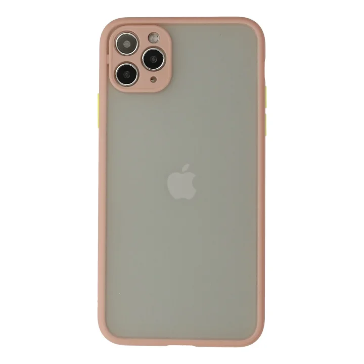 Mey İthalat®  iPhone 12 Pro Kılıf Montreal Silikon Kapak - Pembe