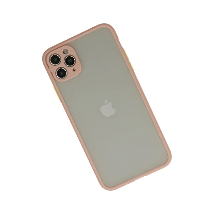 Mey İthalat®  iPhone 12 Pro Kılıf Montreal Silikon Kapak - Pembe