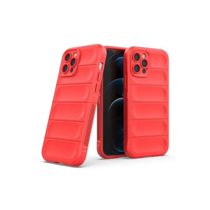 Mey İthalat®  iPhone 12 Pro Kılıf Optimum Silikon - Kırmızı