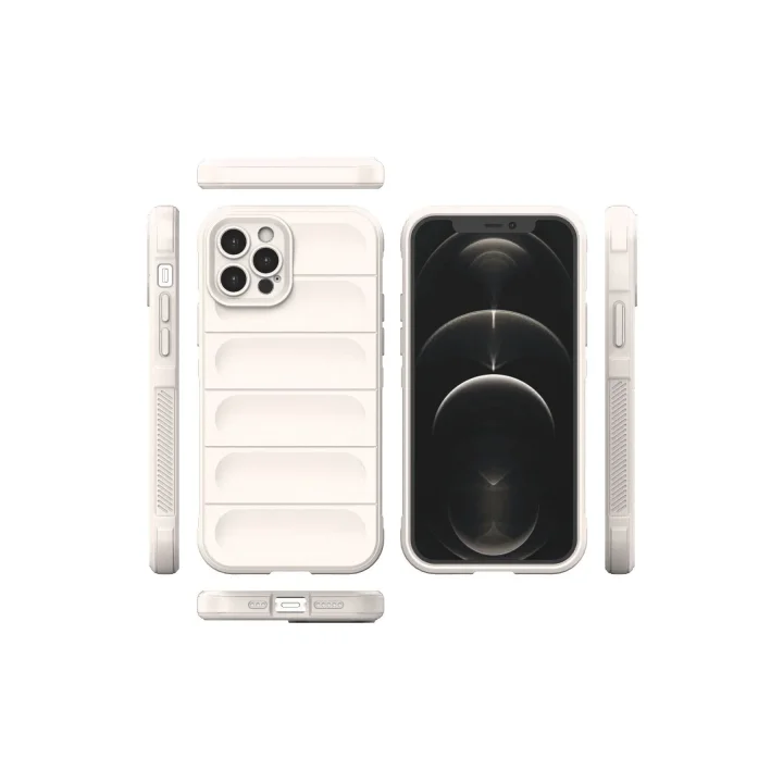 Mey İthalat®  iPhone 12 Pro Kılıf Optimum Silikon - Krem