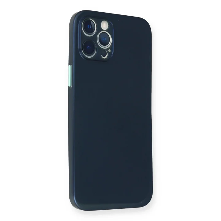 Mey İthalat®   iPhone 12 Pro Kılıf PP Ultra İnce Kapak - Mavi