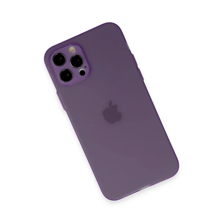 Mey İthalat®  iPhone 12 Pro Kılıf Puma Silikon - Koyu Mor