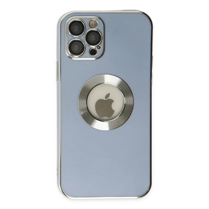 Mey İthalat®   iPhone 12 Pro Kılıf Store Silikon - Sierra Blue
