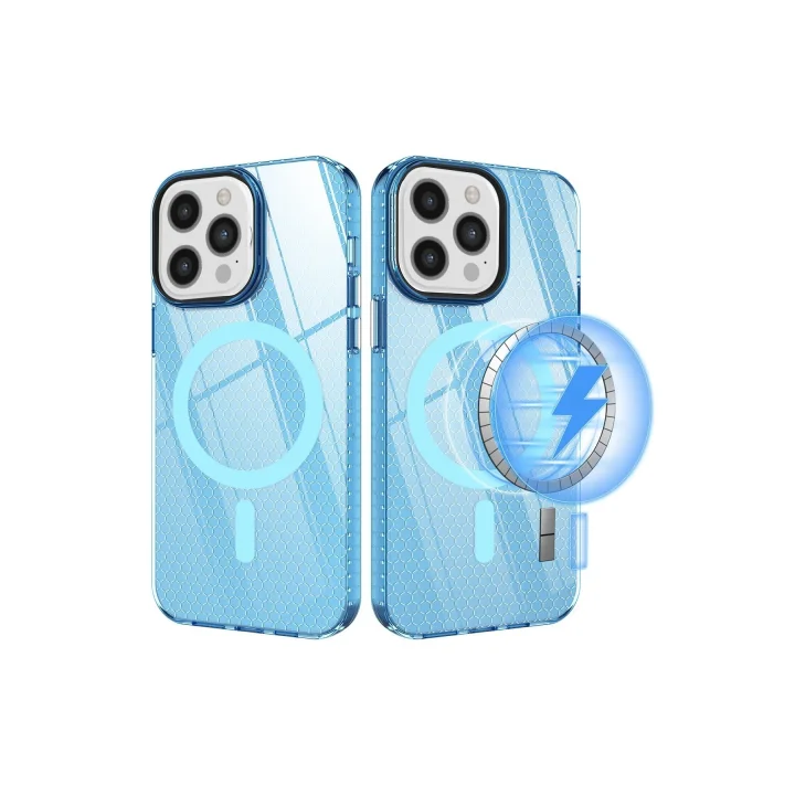 Mey İthalat®  iPhone 12 Pro Max Kılıf Beta Magneticsafe Silikon - Mavi