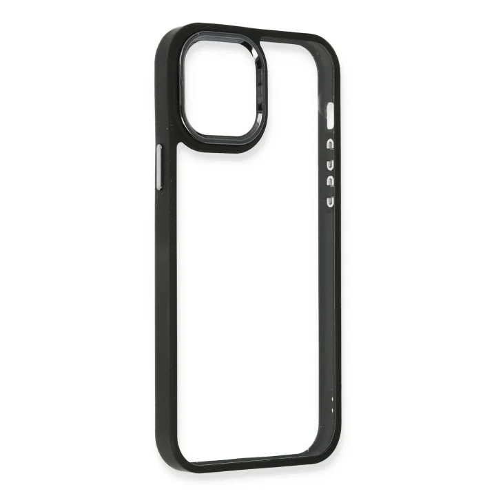 Mey İthalat®   iPhone 12 Pro Max Kılıf Dora Kapak - Siyah
