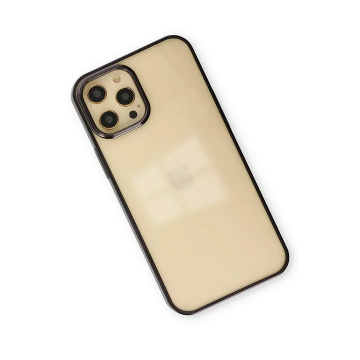 Mey İthalat®  iPhone 12 Pro Max Kılıf Element Silikon - Siyah